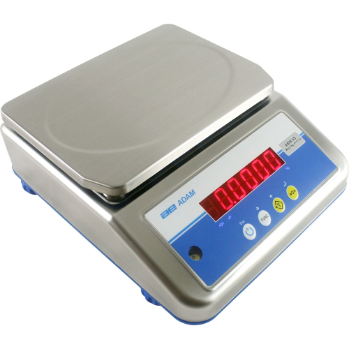 Adam Equipment ABW-S Aqua Stainless Steel Waterproof Scales 16kg Capacity, 16kg Readability, 245 x 180 mm Pan Size - ABW 16S - Click Image to Close